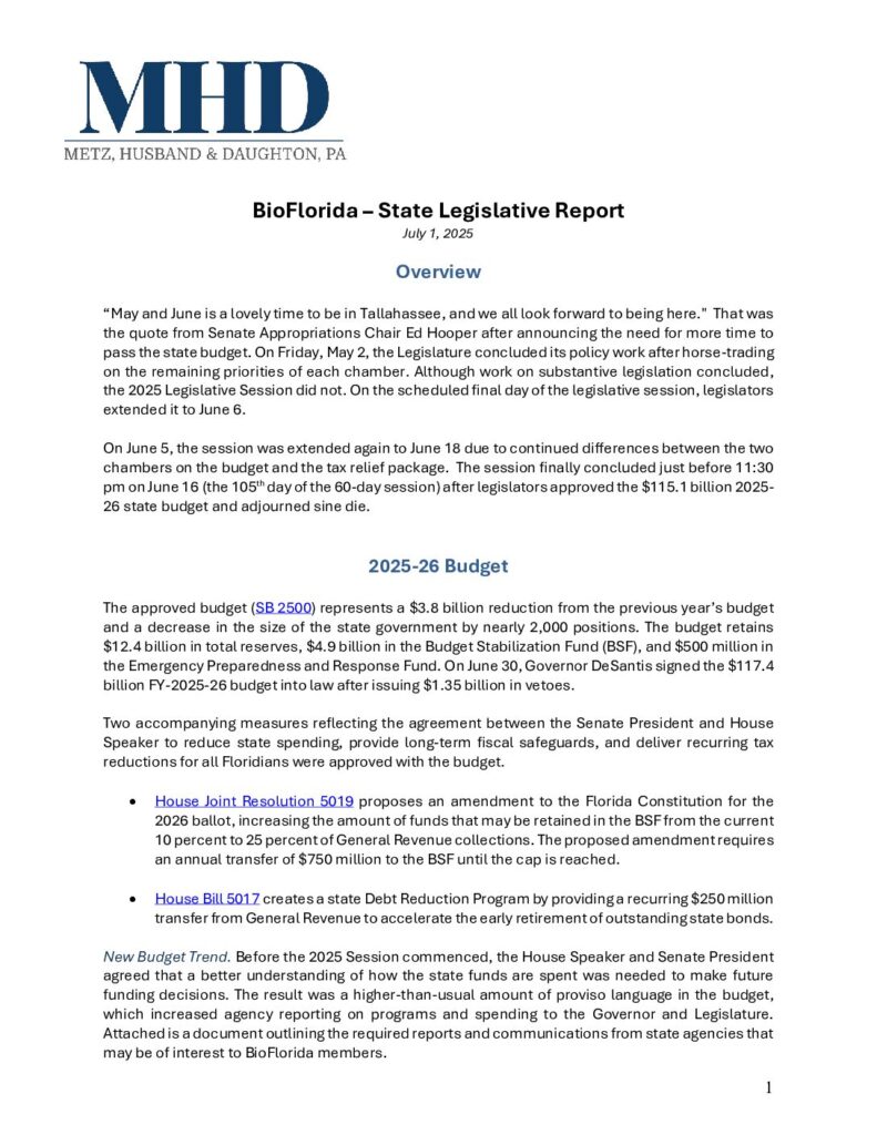 thumbnail of 2025 Legislative Report